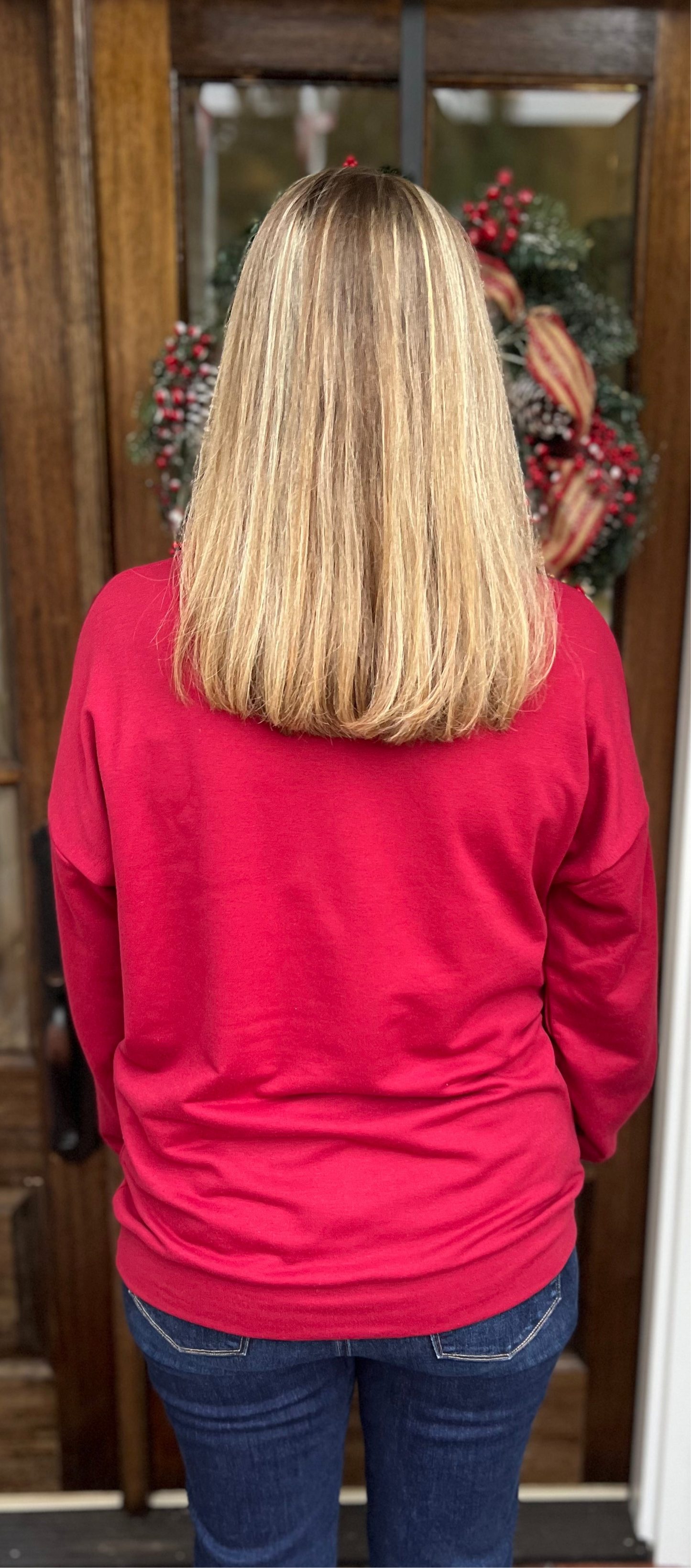 Quilted half-zipper pullover