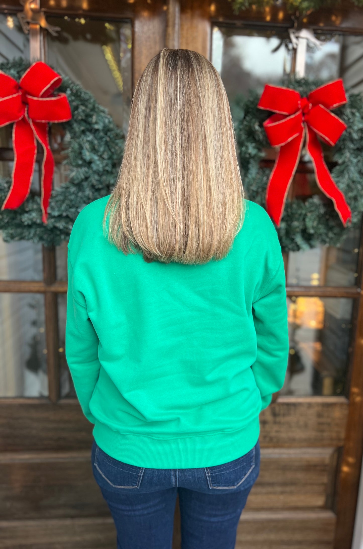 Red letter Merry sweatshirt