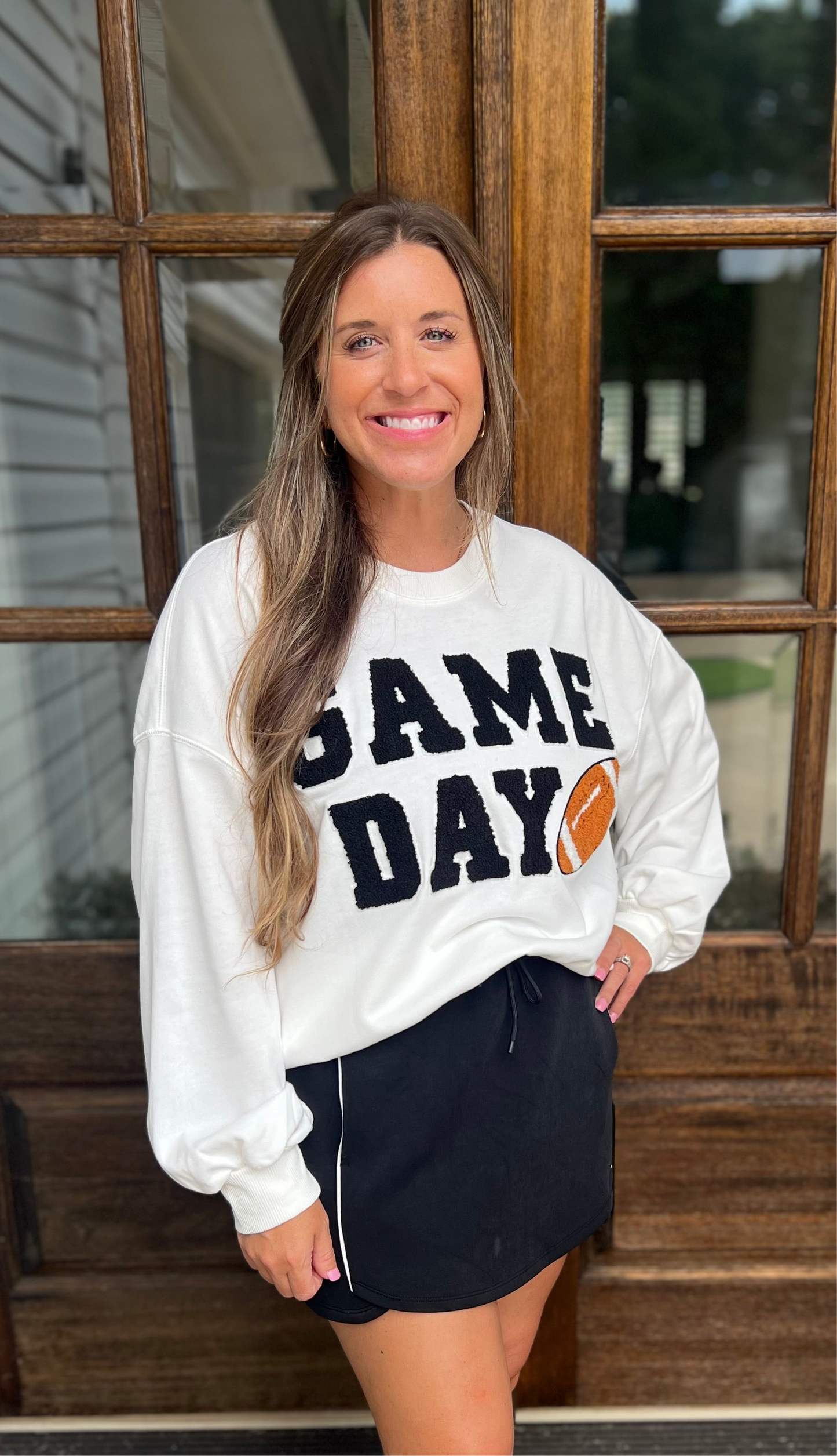 Game day football sweatshirt
