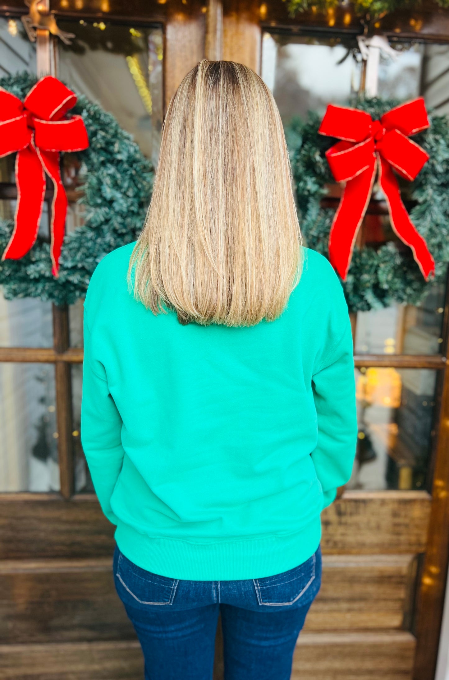Red letter Merry sweatshirt