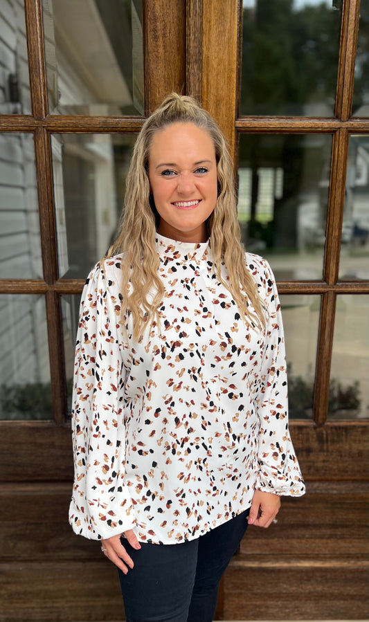 June Lantern Sleeved Blouse