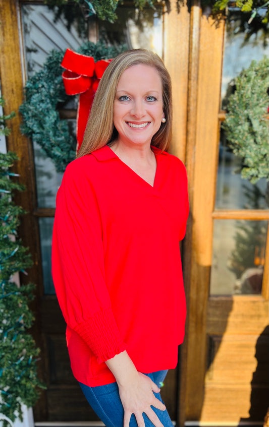 Merry cheer blouse