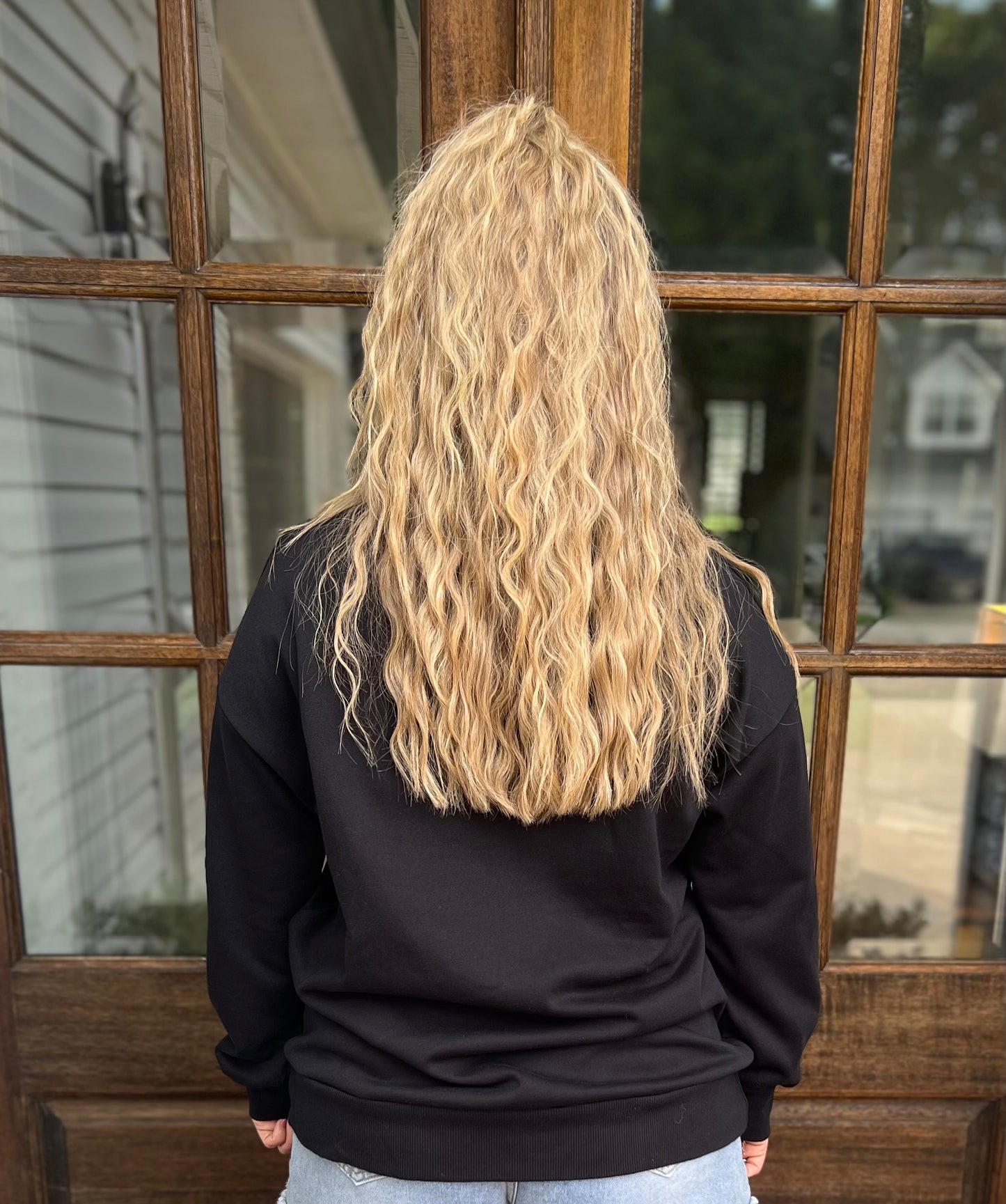 Tinsel game day sweatshirt