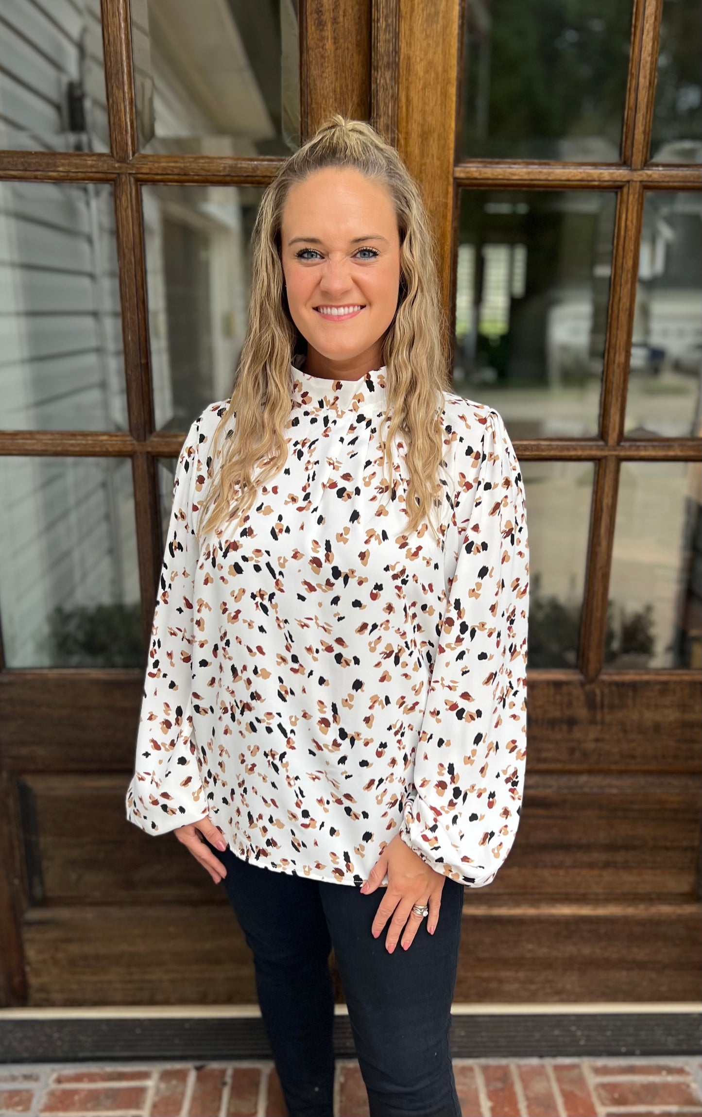 June Lantern Sleeved Blouse
